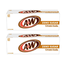 Laden Sie das Bild in den Galerie-Viewer, A&amp;W Cream Soda Zero Sugar 355 ml Dose