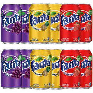 Fanta Grape Fanta Pineapple Fanta Strawberry Mixpack 12 Dosen