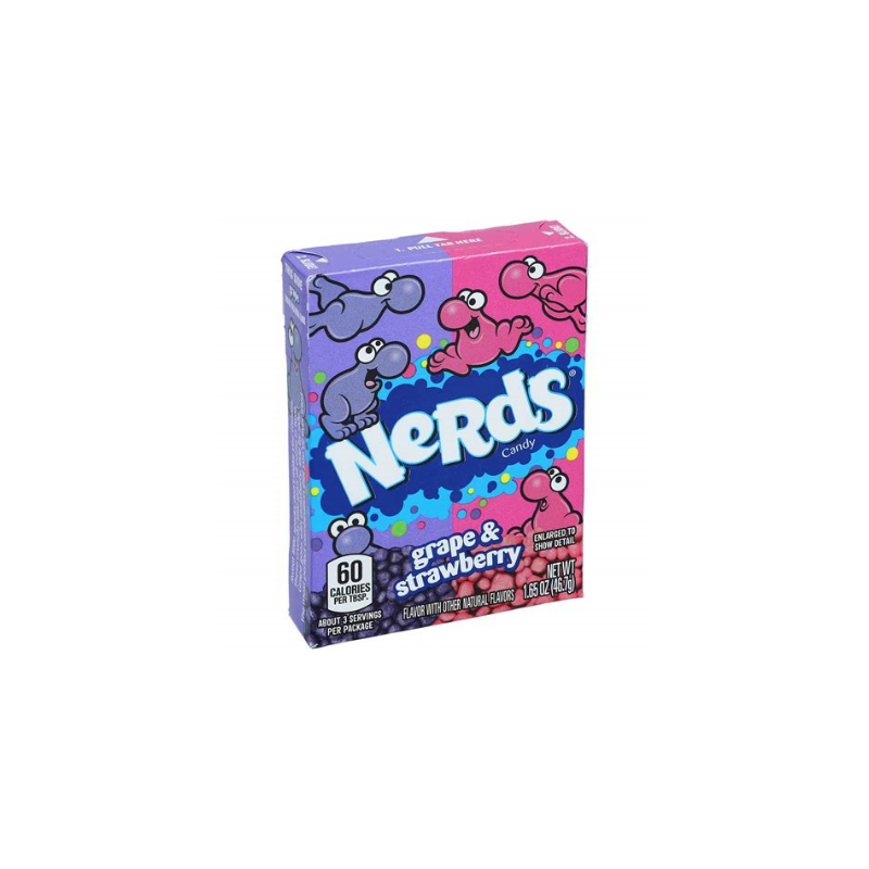 Nerds Grape and Strawberry 46,7 g Packung