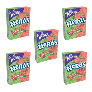 Nerds Wild Cherry and Watermelon 46,7 g fünf Packungen