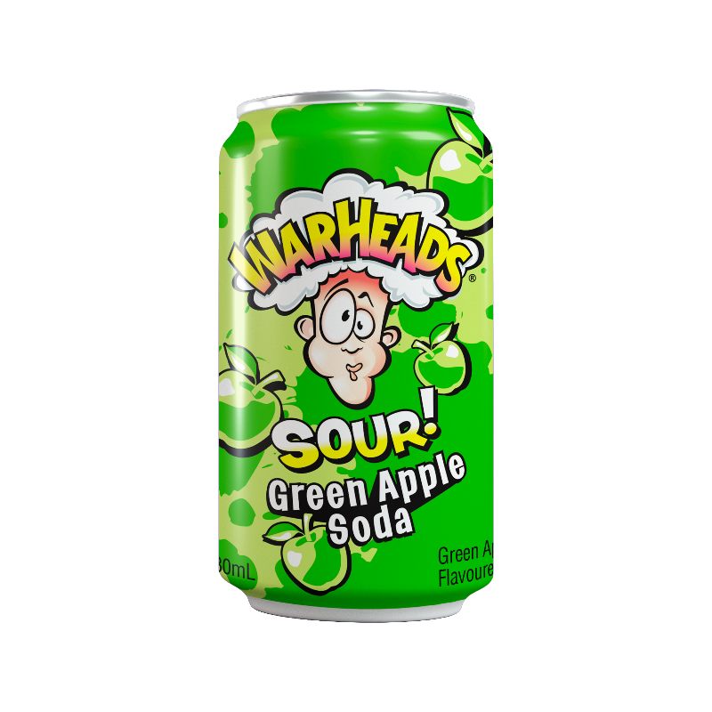 Warheads Soda Green Apple 330 ml Dose