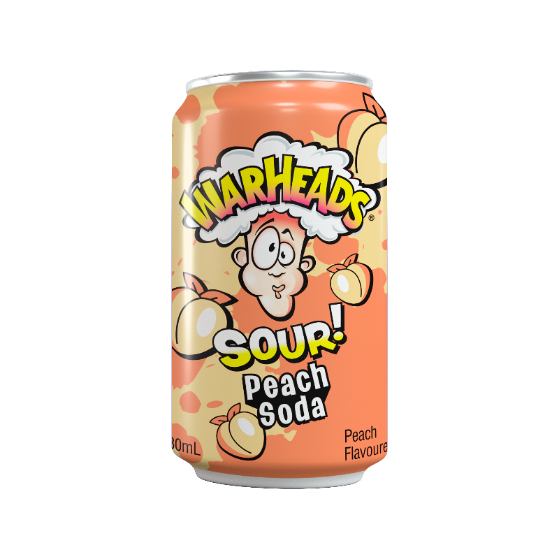 Warheads Soda Peach 330 ml Dose